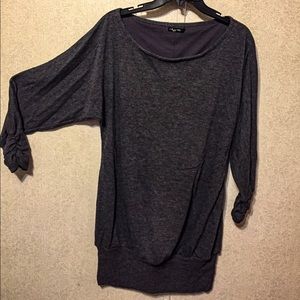 Ruby Rox Dark Gray dress/sweater